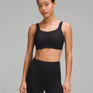 Lululemon Run Times Bra High Support  36DD Black No Wire
